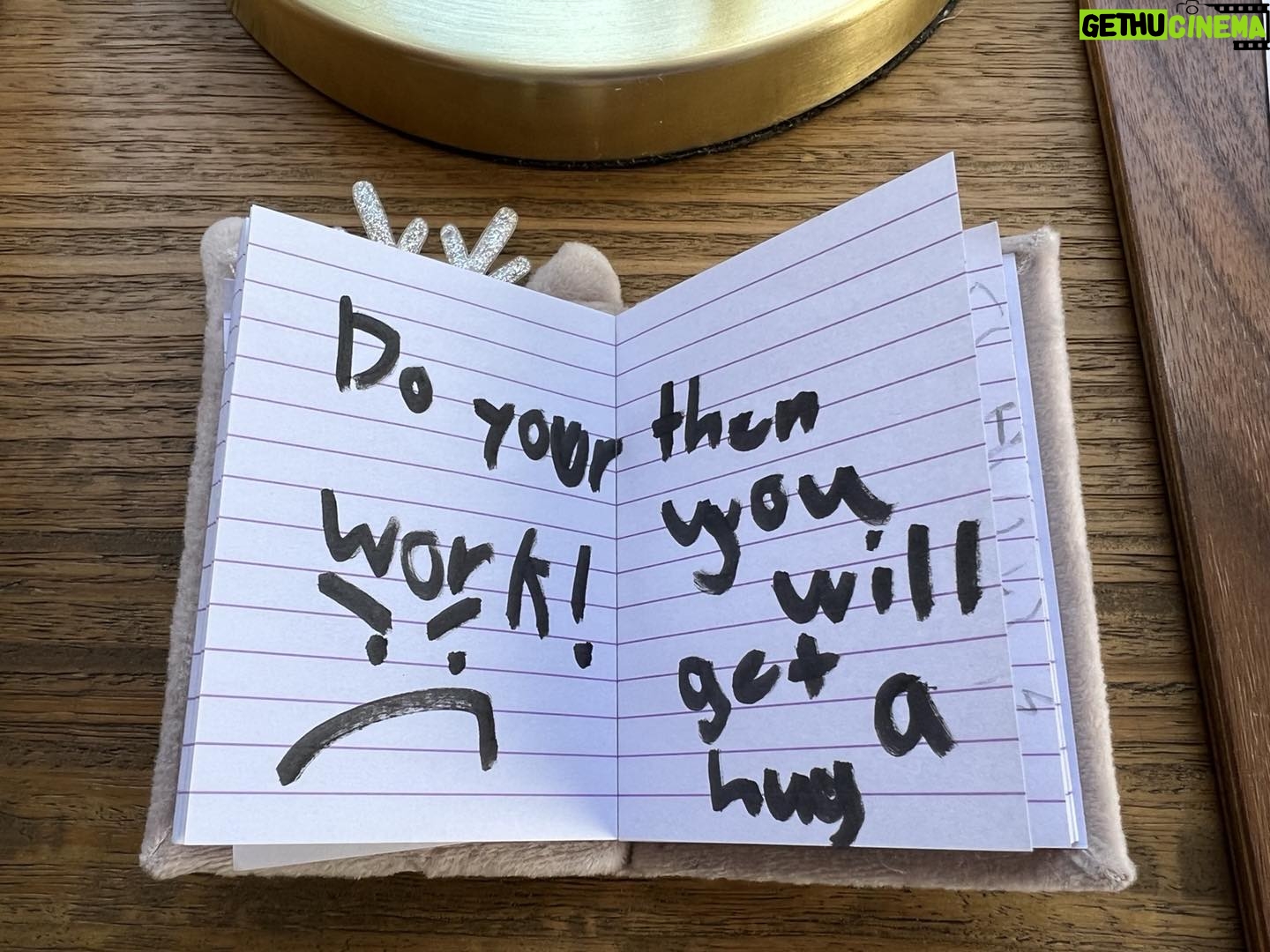 Alana de la Garza - 1.3K Likes - My kids have had to be homeschooled for a few months (in the same room)… found this on my daughter’s desk. 😂#8yearsold #Hasboundries