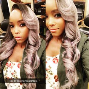 Alanna Forte Instagram - New look #2017. #ombregrey Hair by the one and only @xavierlwestbrook