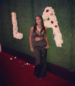Alanna Forte Instagram - LAFW 🙏🏾💃🏾💜😎