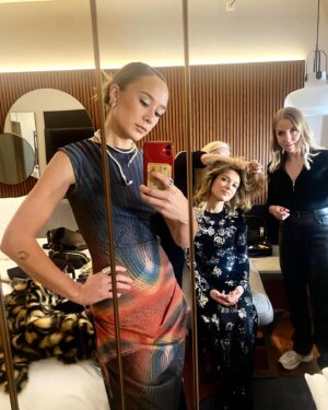 Alba August Instagram - Copenhagen with @stockholmbloodbathfilm 
💖💖💖⚕️