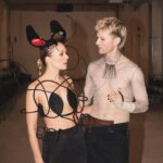 Alba August Instagram – Fick äran att öppna @beckmanscollegeofdesign visning i denna OTROLIGA kreation av @hampusdekman 🖤🖤🖤🕷️