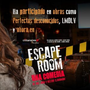 Alejandra Barros Instagram - @alealebarros es una destacada actriz con una gran participación en diferentes novelas, series, películas, obras y actualmente interpreta a la hermosa Vicky en #EscapeRoom.

📆 Viernes |⏰ 7 y 9:30 pm
📆 Sábado |⏰ 6 y 8:30 pm
📆 Domingo |⏰ 5 y 7:30 pm
🎟️ Boletos en taquilla y @ticketmaster_mx 
.
.
.
.
.
#AleBarros #AlejandraBarros #EscapeRooms #Comedia #Risas #Diversión #Suspenso #Terror #Teatro #ObraDeTeatro #EscapeChallenge #EscapeRoomChallenge #Entretenimiento #Risas #LaMadrastra #MujeresAsesinas #NadieComoTú #MatandoCabos #perfectosdesconocidos