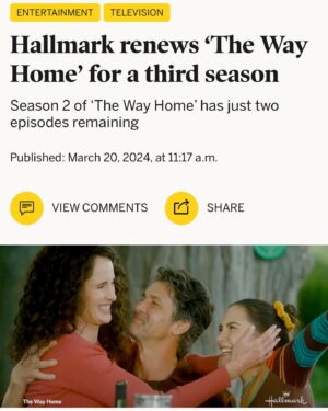 Alex Hook Instagram - And just like that, the final episode of season 2 airs Sunday at 9/8c. 

To the cast, crew, and entire team at @thewayhomehallmarkchannel you are all phenomenal. Can’t wait to see more of this beautiful story unfold in season 3

@alymarieli @marlyraaarrr thank you for allowing me to bring little miss Kat to life. @chy_leigh absolute honour to watch and learn from you, thank you.