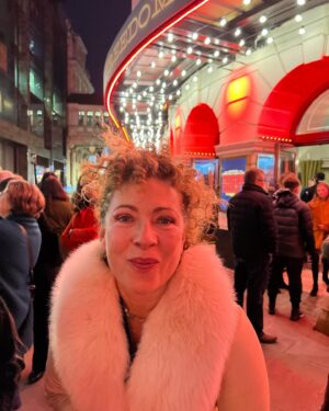 Alex Kingston Instagram - Had the most fab time at Moulin Rouge tonight!! How wonderful life is, come what may, it won’t be a bad romance….Go see it and live like tomorrow doesn’t exist!! xx