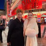 Alex Kingston Instagram - Had the most fab time at Moulin Rouge tonight!! How wonderful life is, come what may, it won’t be a bad romance….Go see it and live like tomorrow doesn’t exist!! xx