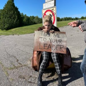 Alexandra Beaton Instagram - “The afterlife is a treacherous journey for punk icon Viv Vacious, who finds herself fending off a limb-collecting gang and a suicide cult in this neo-noir thriller from Toronto’s Butler Brothers” - @edmontonjournal 

@purgatoryjackmovie is starting to make the festival rounds and I could not be more excited! Everything about filming this was a (darkly funny and perfectly twisted) dream. 🖤⚡⏰