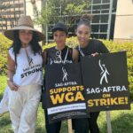 Alexandra Shipp Instagram - Day 3 of STRIKE! The studios are shutting down streets, putting up phony construction sites and cutting back trees so there’s no shade KNOWING it’s almost unbearably hot! What’s crazy is that we’ve been internally debating residuals and the overwhelming influx of streaming and AI for years now. It’s hard to put it into words, but it’s been a tough road for any actor in this industry. As the economy evolves, as well as cost of living, it’s becoming more and more apparent that our deals need to evolve as well!! We aren’t going to back down. We aren’t going to give up. We support all unions fighting for equality and equal pay. We are powerful. We are @sagaftra. #UNIONSTRONG #support the #strike