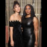 Alexandra Shipp Instagram - been taking time for me 🖤 but having a Grammy night out for @wmag and @gucci is totally worth a social media return everywhere you go, take ur best friend and prolific songwriter @hernameisblush thank you @iammarkronson we danced as much as our high heels would let us 💄 @danadelaney 💇🏽‍♀️ @larryjarahsims