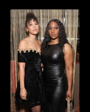 Alexandra Shipp Instagram - been taking time for me 🖤
but having a Grammy night out for @wmag and @gucci is totally worth a social media return
everywhere you go, take ur best friend and prolific songwriter @hernameisblush 
thank you @iammarkronson we danced as much as our high heels would let us 

💄 @danadelaney 
💇🏽‍♀️ @larryjarahsims
