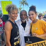 Alexandra Shipp Instagram - 🖖🏾 if you know me I LOVE @startrek if you know me, i’ve also been picketing since May we’re still out here. we’re still goin in. BUT DON’T THREATEN ME WITH A COSPLAY MOMENT i will go hard. @sagaftra @wgawest #union #strong #sheavulcan