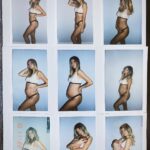 Alexandria DeBerry Instagram - I’m so thankful I’ve gotten to love on you an extra 2 weeks 👼🏽happy due date, my precious boy! what a privilege it was carrying you for 9 months, now getting to hold you in my arms! the greatest love I’ll ever know 🫶🏼 #pregnancypolaroids #babybeede2022 #beauxdiesel #newborn #pregancyupdate #duedate #babyboy
