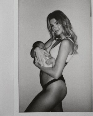 Alexandria DeBerry Instagram - I’m so thankful I’ve gotten to love on you an extra 2 weeks 👼🏽happy due date, my precious boy! what a privilege it was carrying you for 9 months,   now getting to hold you in my arms! the greatest love I’ll ever know 🫶🏼

#pregnancypolaroids #babybeede2022 #beauxdiesel #newborn #pregancyupdate #duedate #babyboy