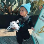 Alexandria DeBerry Instagram - did this weekend force me to order a toddler leash? the learning to walk stage is shortly followed by the “wanting to dart into the street” stage.. 😝 you can count on beaux to put the ‘rowdy’ in @rowdysprout ⚡️🛹 🤘🏼 💙