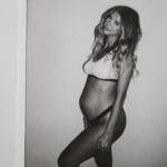 Alexandria DeBerry Instagram - I’m so thankful I’ve gotten to love on you an extra 2 weeks 👼🏽happy due date, my precious boy! what a privilege it was carrying you for 9 months, now getting to hold you in my arms! the greatest love I’ll ever know 🫶🏼 #pregnancypolaroids #babybeede2022 #beauxdiesel #newborn #pregancyupdate #duedate #babyboy