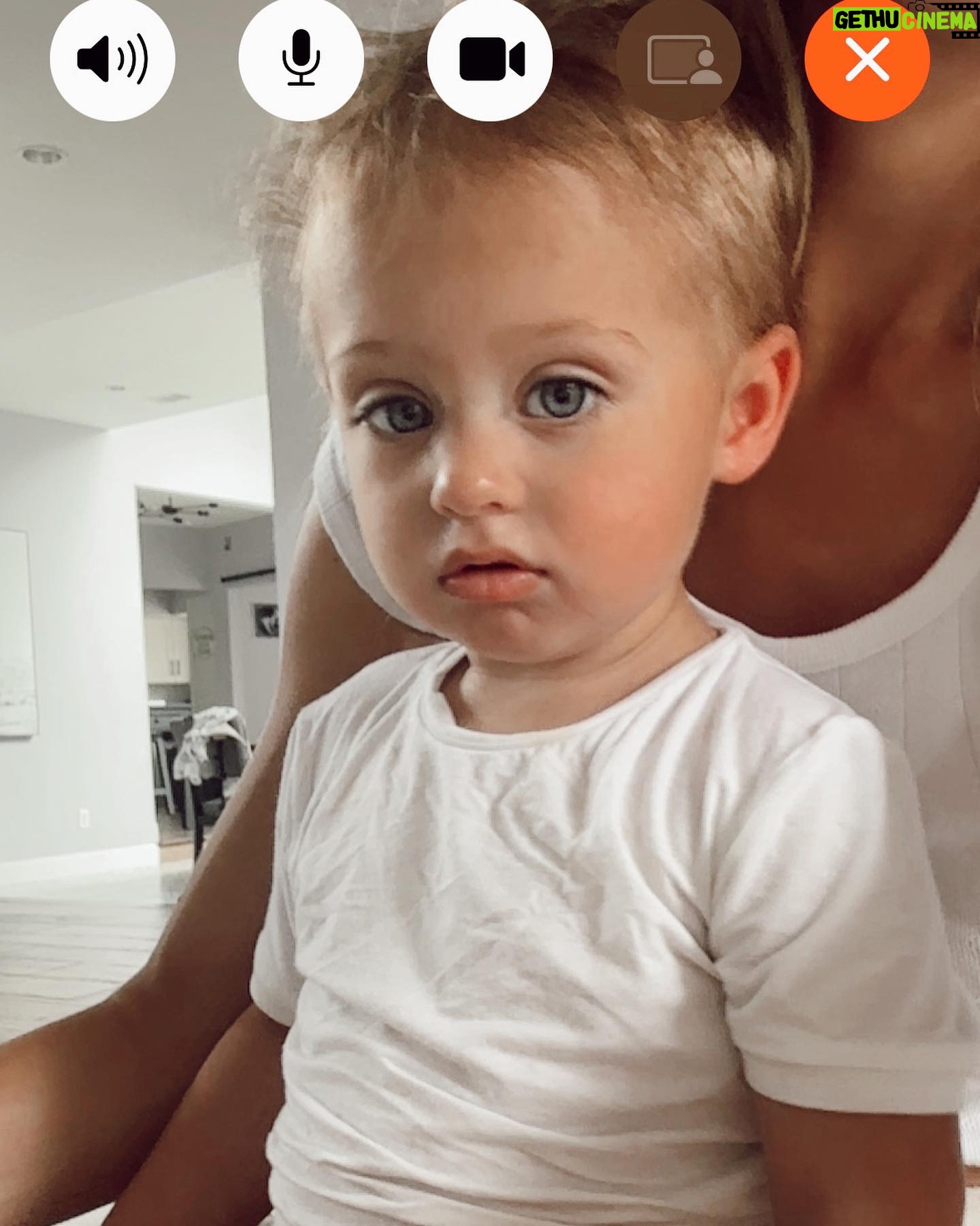 Alexandria DeBerry Instagram - not me crying on the plane rn looking at pics of this face 🥹 if you see a crazy woman sprinting in the airport, it’s me rushing to kiss these cheeks!! so grateful for a day off from filming so I can come home for a long weekend w/ my bb boy 💙 #beauxdiesel #18monthsold