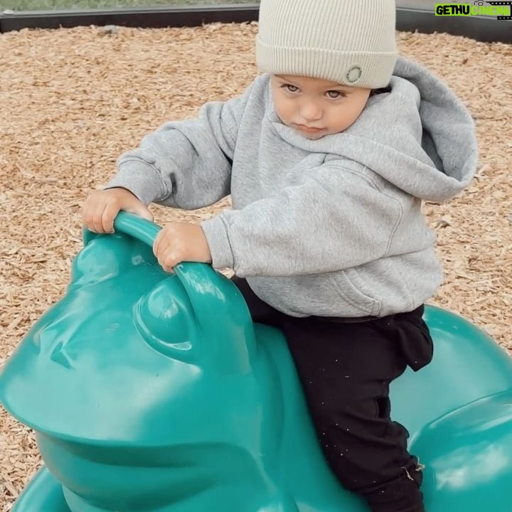 Alexandria DeBerry Instagram - not me crying on the plane rn looking at pics of this face 🥹 if you see a crazy woman sprinting in the airport, it’s me rushing to kiss these cheeks!! so grateful for a day off from filming so I can come home for a long weekend w/ my bb boy 💙 #beauxdiesel #18monthsold