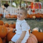 Alexandria DeBerry Instagram - I may be out of monthly milestone pennants, but there’s no shortage of beaux beede photos 🧡 13 months old today taking his 7th plane ride ✈️ thankfully it’s only a fraction as far as Japan 🥴off to Boston to see some fall foliage fam!! #beauxdiesel #babybeede2022 #13monthsold