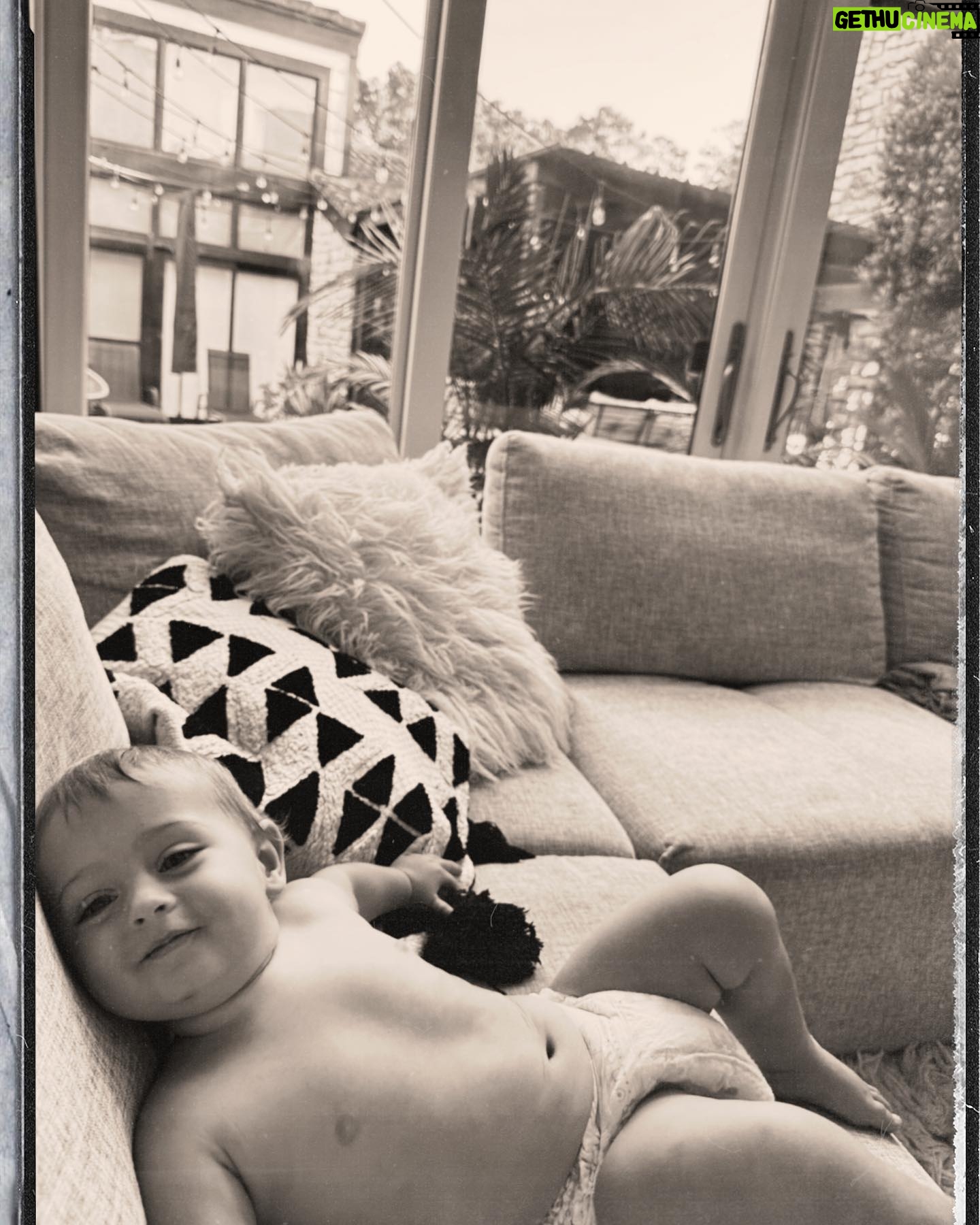 Alexandria DeBerry Instagram - I may be out of monthly milestone pennants, but there’s no shortage of beaux beede photos 🧡 13 months old today taking his 7th plane ride ✈️ thankfully it’s only a fraction as far as Japan 🥴off to Boston to see some fall foliage fam!! #beauxdiesel #babybeede2022 #13monthsold