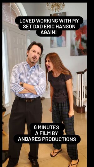 Alexis Arnold Instagram - Loved working with my set dad @erichansonofficial again on 6 minutes.  Those of you that watched Be Still on Amazon a few years ago will be able to see part 2...6 Minutes... in a few months. Stay tuned to find out more. #teens #teenactress #teenactor #troubledteen #teenagedrama #teenager #actress #actresslife #actor #faithbasedfilm #christianfilm #6minutes #bestill #bestill2 #dadlife #dad #daddyıssues