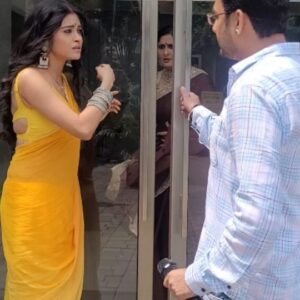Aleya Ghosh Instagram - and when the Director enters !! #IshqKiDastaanNaagmani #nagmani #bts #reels #reelsinsta #indinantv #tvshows