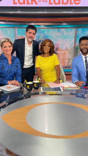 Ali Landry Monteverde Instagram - Thank you so much @cbsmornings @gayleking @jamieyuccas @nateburleson for a wonderful interview. Gayle I especially loved the shout out at the end. You are the best❤️❤️