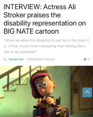 Ali Stroker Instagram - Voicing the character of Amy on @nickelodeon Big Nate is a dream come true! I love this show and season 2 is OUT TODAY!! 

Link in bio for the whole article @comicsbeat 

Streaming now on @paramountplus !!!