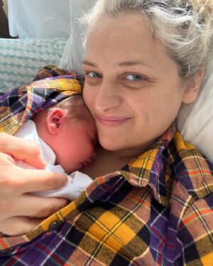 Ali Stroker Instagram - World meet Jesse Kenneth Perlow! Born 11/8 healthy and so happy to be here! Life will never be the same. We are so lucky that you are our boy! 💙💙💙💙