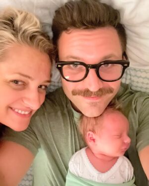 Ali Stroker Instagram - World meet Jesse Kenneth Perlow! Born 11/8 healthy and so happy to be here! Life will never be the same. We are so lucky that you are our boy! 💙💙💙💙