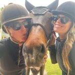 Ali Larter Instagram - Morning jaunt with Floski, Carlos, and Bubbles! 🐴❤️🐴
