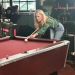 Ali Larter Instagram – Just passing time while the lightning is striking. 🎱⚡️🎱