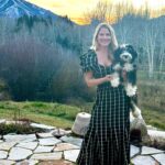 Ali Larter Instagram – How did you know to match my dress to my new puppy? Loving your gorgeous Sun Valley dress- Thank you! @katherineschwarzenegger @cleobella
