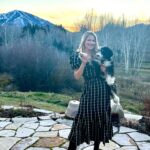 Ali Larter Instagram – How did you know to match my dress to my new puppy? Loving your gorgeous Sun Valley dress- Thank you! @katherineschwarzenegger @cleobella