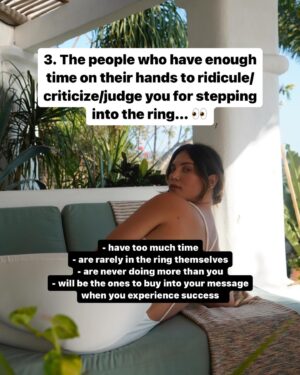 Ali Tate Cutler Instagram - Save this for the days you feel too cringe to show up ‼️

HOW TF ARE WE SUPPOSED TO FIND YOUR LIFE CHANGING WORK IF YOU DON’T PROMOTE YOURSELF 🤷‍♀️🗣️👀

You’re going to feel cringe… until you don’t.

I want to hear you YELL about your…
Solutions ✅
Thoughts that will change my own ✅
Soul led offerings ✅
Products that make me happy to open my wallet ✅

Comment SPEAK for your free throat chakra masterclass…
