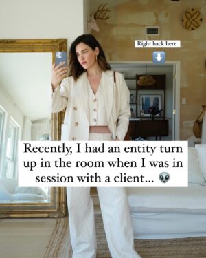 Ali Tate Cutler Instagram - So what do I think this being was? It felt old, loving and ancestral somehow.

I showed my client these photos after our session and she was in awe. She also cleared some BIG subconscious stories in this session and whatever it was ⬆️ it helped.

Tell me below…⬇️