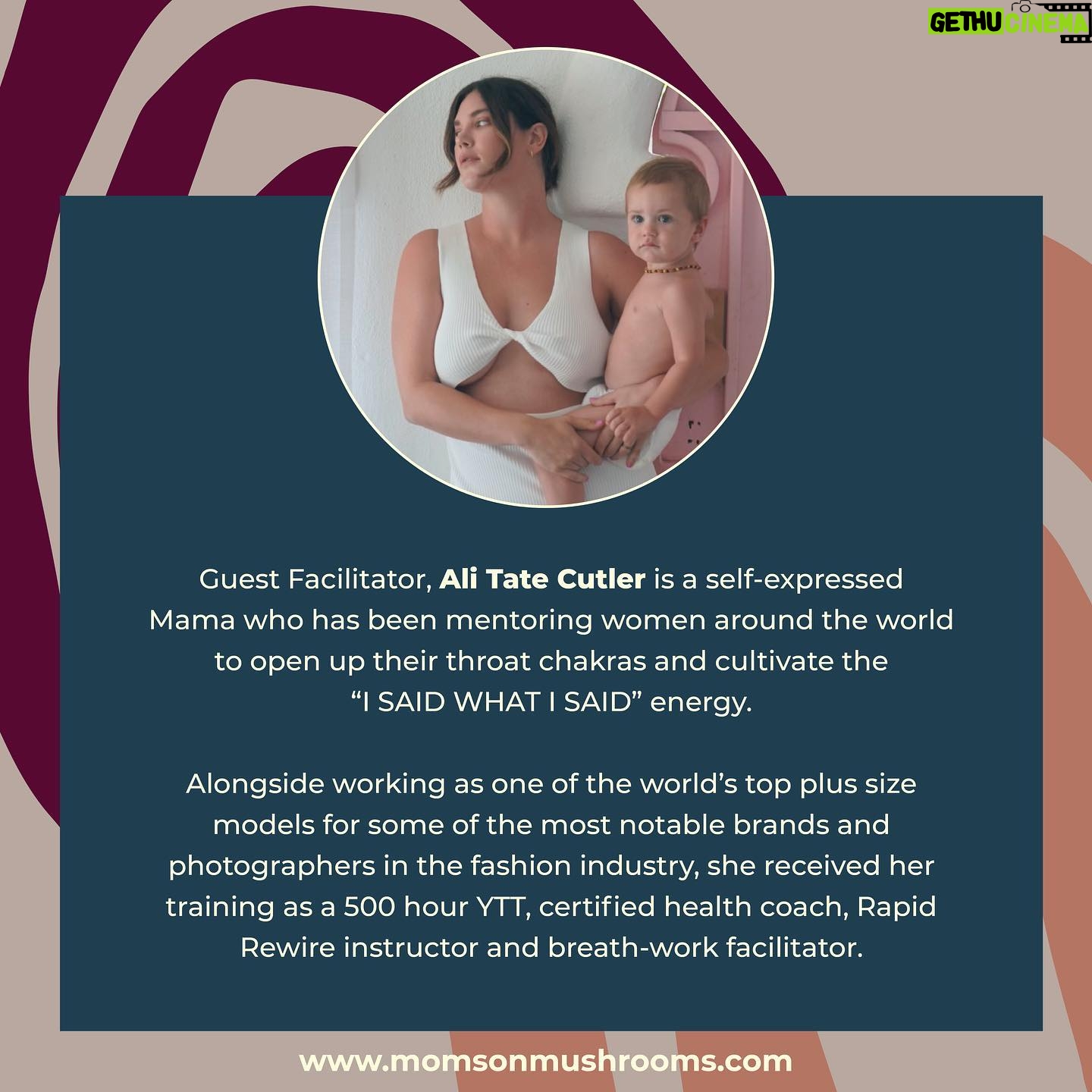 Ali Tate Cutler - 8K Likes - We are proud to deliver an expansive, powerful exploration experience that will level you up to where your voice is clear, your worth is believed,
and you give yourself permission to stand behind the things you care about.
This Level 2 course is the visioning of @momsonmushroomsofficial founder Tracey Tee and world renowned model-turned self-expressed mama, @ali_tate_cutler.
🦚Did you know that 50% of American women self-censor and people-please due to fear of retribution & cancellation from others...including loved ones?
Magnetism means that you are naturally attracting the things in life that are most important to you
but you can’t be magnetic if you’re not showing life
who you really are.
This large-group course will ask you to work with an intentional microdosing practice as you explore how to peel back layers of fear, shame, guilt and unworthiness to release the best version of yourself:
a woman who is a #mother
a woman who is whole
a woman who doesn’t have to apologize
a woman who has a voice
a woman who remains curious
and a woman who can speak her truth with compassion and kindness
OUR FIRST GATHERING IS FEBRUARY 21ST
WE WILL MEET EVERY WEEK FOR 8 WEEKS ON ZOOM
YOU WILL BE CHALLENGED TO YOUR CORE
YOU WILL EMERGE FROM YOUR COCOON
YOU WILL UNLEASH YOUR THROAT CHAKRA 🦋
link in bio