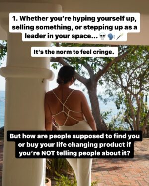 Ali Tate Cutler Instagram - Save this for the days you feel too cringe to show up ‼️

HOW TF ARE WE SUPPOSED TO FIND YOUR LIFE CHANGING WORK IF YOU DON’T PROMOTE YOURSELF 🤷‍♀️🗣️👀

You’re going to feel cringe… until you don’t.

I want to hear you YELL about your…
Solutions ✅
Thoughts that will change my own ✅
Soul led offerings ✅
Products that make me happy to open my wallet ✅

Comment SPEAK for your free throat chakra masterclass…