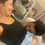 Alia Chergui Instagram - Ce jour où @alisunaoff allait s’évanouir ! J'ai eu des contractions sévères ce jour là on a cru que c'était le jour j ! Finalement ça ne l'étais pas