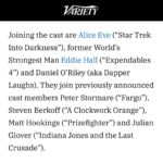Alice Eve Instagram - @aliceeve @eddiehallwsm @dappersinstagram and @tomocoleman complete the cast of our movie The Awakening 👁🎥 The film began rolling camera’s this week at @pinewoodstudios in London. Other cast include @therealstormare @mhookings @steven.berkoff @justin_tinto and #julianglover Read the full article exclusively in @variety Stay tuned and follow @camelotfilms for more exclusive coverage. Drop a comment on who you are most excited to see👇🏻💯👀