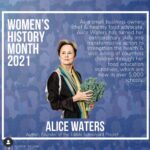 Alice Waters Instagram - I have to say that I am more than a little embarrassed to post this. But the thrill of being part of Speaker Nancy Pelosi's Women's History Month for founding the Edible Schoolyard Project made me cry and want to shout it out to all of my friends. Our children need this national attention now!
