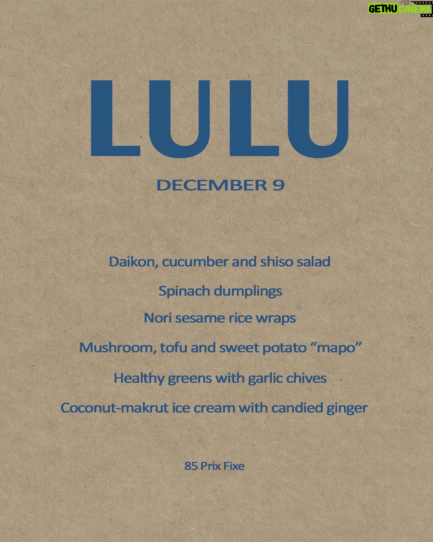 Alice Waters Instagram - Enjoy an evening with Alice Waters and Peter Sellars along with a delicious vegetarian prix fixe menu. Join us this Saturday, December 9th for a special dinner to follow the screening of "this body is so impermanent…" directed by Peter Sellars at the Billy Wilder Theater. The film will screen as part of Reimagining the Olympiad: Body and Mind, co-presented by the UCLA Film & Television Archive. If you would like to attend the screening, and then join us for dinner, we recommend booking a table around or after 7pm. Otherwise, to enjoy our special prix fixe menu only, you may reserve at any time. For reservations or more information on the screening, click the link in bio. We look forward to seeing you at this very special event. Please note: we may change ingredients or elements of the menu based on seasonal offerings at the farmers' market. Restaurant reservations do not include tickets to the screening.