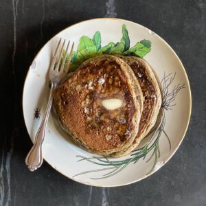 Alice Waters Instagram - My daughter @fannysinger made the most delicious buckwheat pancakes for New Year's Day breakfast. Starting it off right!