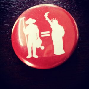Alice Waters Instagram - Just found this button from our Slow Food Nation event in San Francisco in 2008. That message was so important then but is vital now. We need our new enlightened administration to embrace School Supported Agriculture so we can address climate, support regenerative organic farmers and farmworkers directly and locally. Just think, that at the same time, we could be feeding our children the most nourishing food! Every child deserves a free healthy delicious school lunch shared at a table with their classmates! I really believe that healing our country begins in the public school system. What values are we teaching our children?