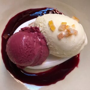 Alice Waters Instagram - I couldn't resist posting this because Chez pastry made two beautiful ice creams: Huckleberry and Meyer Lemon. 
If you want to get someone's attention try this combination. 
It worked for me when I was "talking the talk" about local regenerative organic food being our future. Everyone ate it and heard me!
