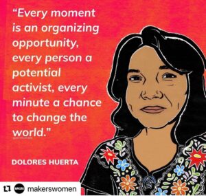 Alice Waters Instagram - I have such admiration for Dolores Huerta! Nothing better to post on the 4th of July than a farm worker activist in her 90's and an ambassador of public education in California appointed by our Superintendent of Schools Tony Thurmond!