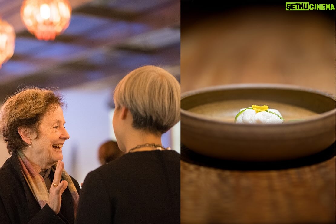 Alice Waters Instagram - About last night ✨ Guests enjoyed a very special meal by our dear friend Sylvan Mishima Brackett and our chefs David Tanis and Luis Sierra. A multi-course dinner was prepared in honor and celebration of Sylvan’s newest cookbook, “Rintaro: Japanese Food from an Izakaya in California.” Thank you to everyone who attended, it was lovely to see all your smiling faces in our dining room. Sylvan was the former creative director at Chez Panisse, and we are deeply grateful to have him in our family. Definitely one for the books! 📷: @jayevan_photography #rintaro #lulurestaurant #alicewaters #davidtanis #event #specialevent #bookdinners #booksigning #hammermuseum #westwoodvillage