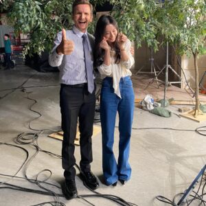 Alicia Hannah Instagram - finally realized my dream of marrying a kdrama star… @sebastianroche is on QUEEN OF TEARS 눈물의 여왕 starting tonight on @netflix ❤️ thank you to our incredible friends at @studiodragon.official Showrunners @netflixkr and the wonderful cast, crew and directors!! 

‘눈물의 여왕’ 스태프분들, 멋진 배우분들, 훌륭한감독님들 진심으로 감사합니다!! 여러분 덕분에 정말 즐거운 시간을 보냈어용!! 우리 김세찬 데뷔 축하해 😉 

#눈물의여왕 #queenoftears