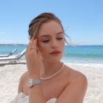 Alicia Agneson Instagram - Never without my @breitling Last weeks Vanity Fair x IHG lunch, wearing the chronomat ‘32 - my go to timepiece during the film festival 🦋 #SquadOnAMission