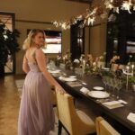 Alicia Agneson Instagram - Got to put on a vintage chiffon Gucci dream dress, have dinner with the amazing @moetchandon guys and for an evening pretend I was in an Agatha Christie movie