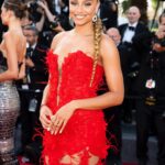 Alicia Aylies Instagram - Red Carpert for 3000 ans à t’attendre by @metropolitanfilms 👏🏽 Le film se présente comme étant une réflexion sur l’histoire du monde , comment elle a commencé et comment elle se terminera . Si vous aimez les films fantastiques où des histoires de vœux , de contes et de génies s’entremêlent , ce film vous allez l’adorer ! @audyssee 🙏🏽😘 Mua @lindzyparis Hair by @chrisnael / @franckprovostparis Jewerly by @helenajoyjewelry Dress by @lenatoyaparis 📸 @ppress_photography #cannes #festival #2022 #redcarpet #reddress #brownskingirls