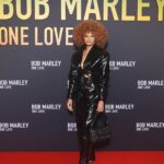 Alicia Aylies Instagram - ONE LOVE ❤️💛💚 Mua @lindzyparis Outfit @cochady Invitation @paramountpicturesfrance / @onelovemovie #onelove #onelovemovie #bobmarley #movie #rastafari #love #message